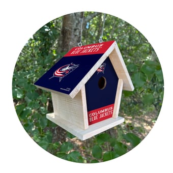 Columbus Blue Jackets Team Pride Bird House