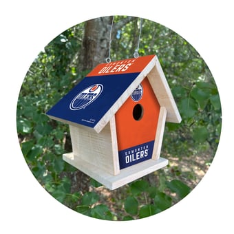 Edmonton Oilers Team Pride Bird House