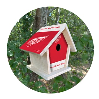 Detroit Red Wings Team Pride Bird House