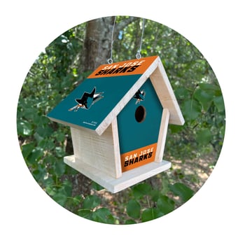 San Jose Sharks Team Pride Bird House