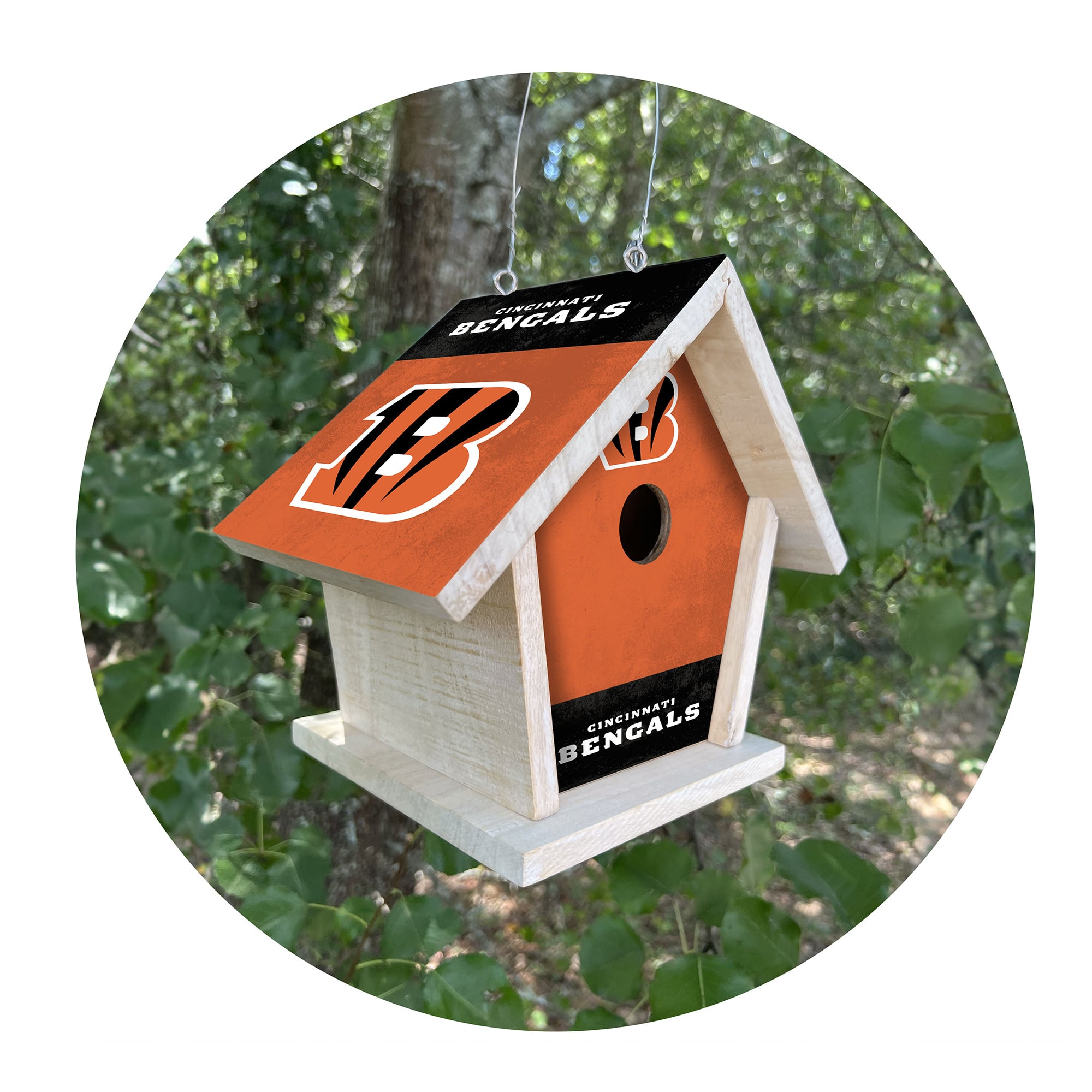 Cincinnati Bengals Team Pride Bird House Cincinnati Bengals Team Pride Bird House