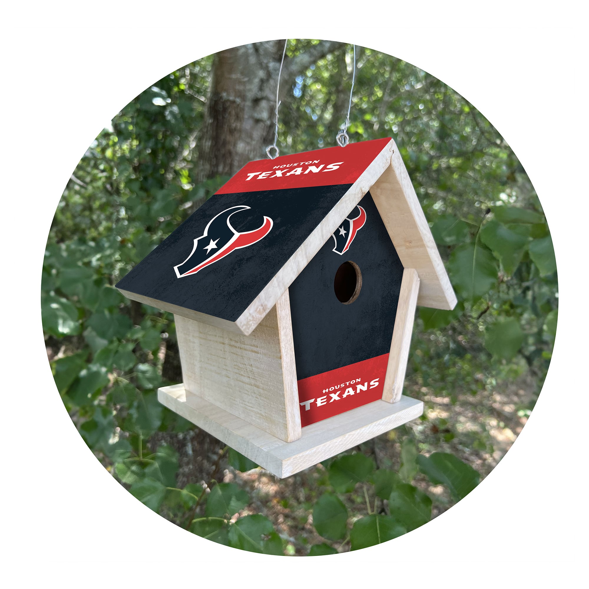 Houston Texans Team Pride Bird House Houston Texans Team Pride Bird House