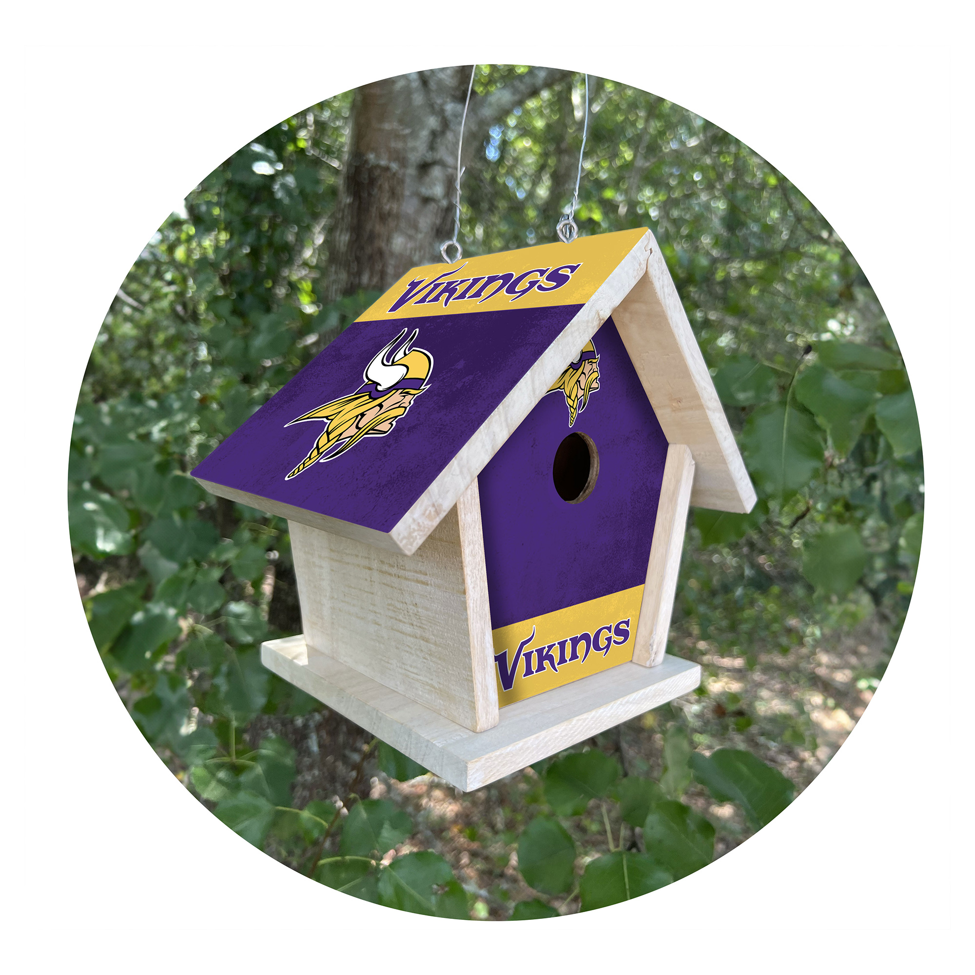 Minnesota Vikings Team Pride Bird House