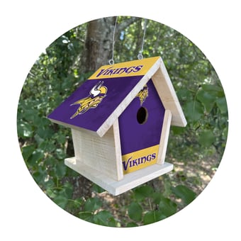 Minnesota Vikings Team Pride Bird House