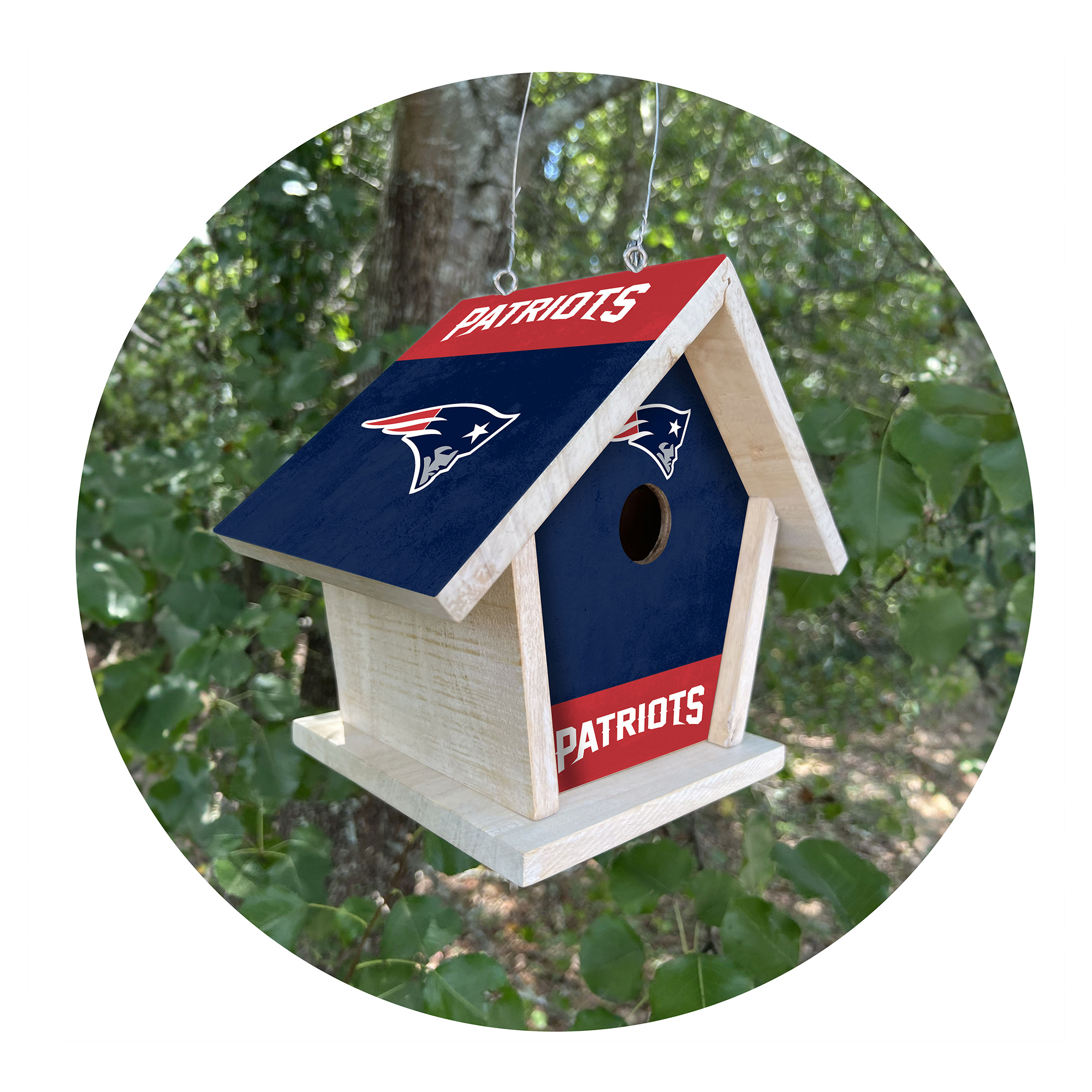 New England Patriots Team Pride Bird House