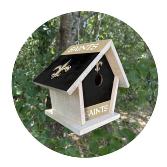 New Orleans Saints Team Pride Bird House