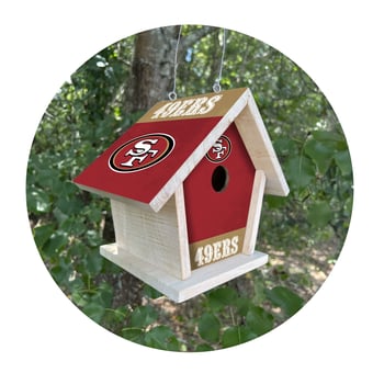 San Francisco 49ers Team Pride Bird House