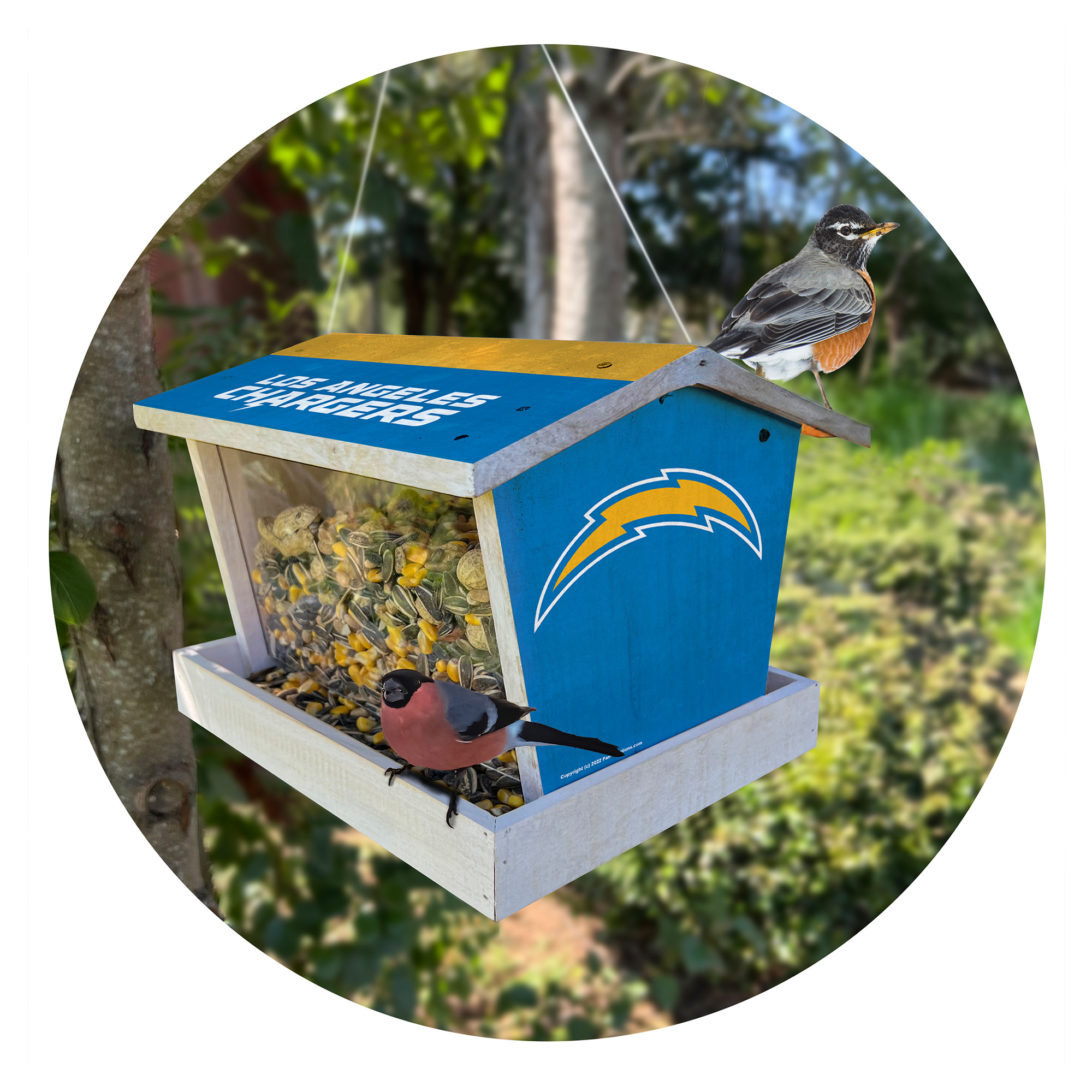 Los Angeles Chargers Team Pride Bird Feeder