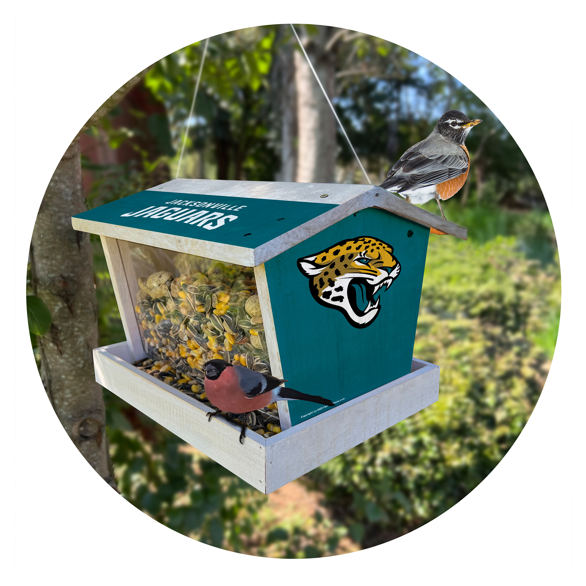 Jacksonville Jaguars Team Pride Bird Feeder