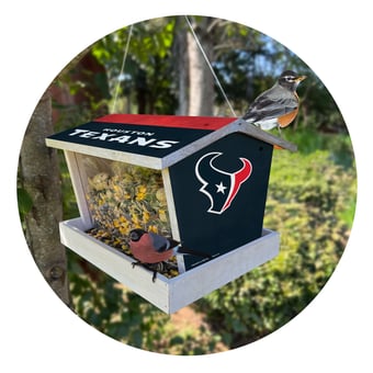 Houston Texans Team Pride Bird Feeder
