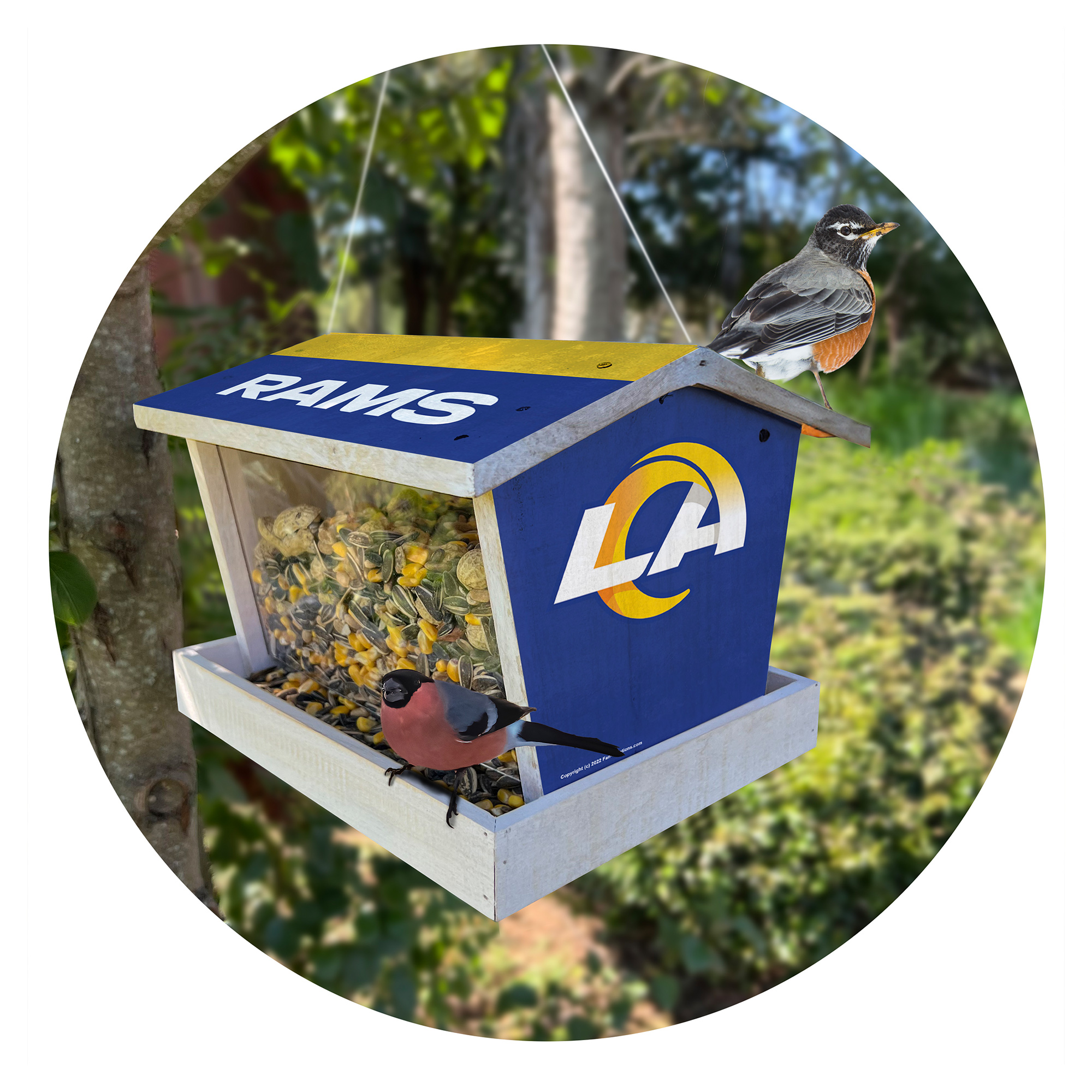 Los Angeles Rams Team Pride Bird Feeder