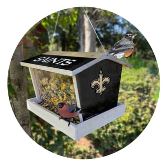 New Orleans Saints Team Pride Bird Feeder