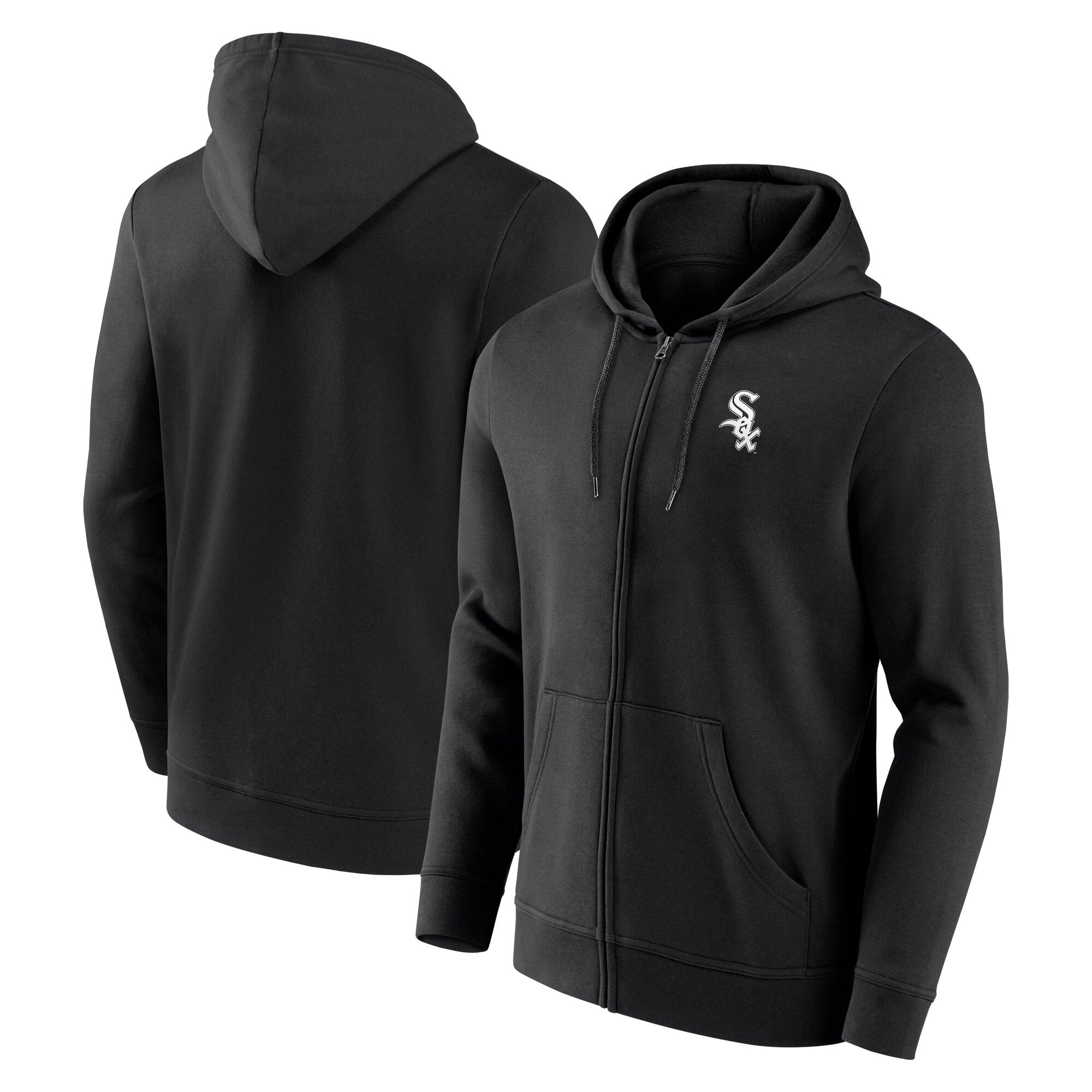 Chicago White Sox Felpa con cappuccio e zip intera con logo Primary - Uomo