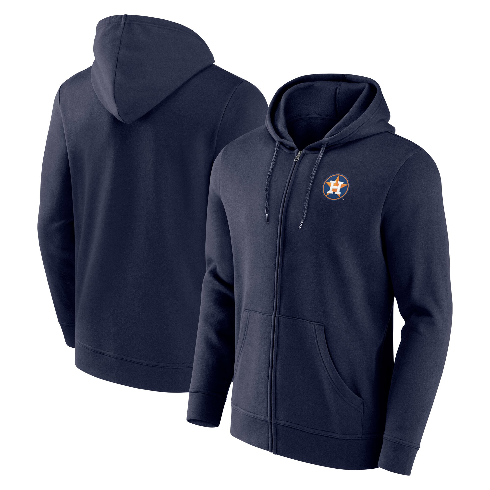 Sudadera con capucha y cierre completo con el logotipo principal de los Houston Astros - Hombre
