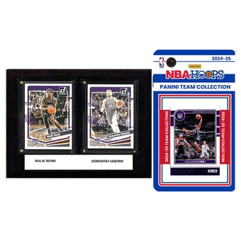 Sacramento Kings 6" x 8" Player Plaque & 2024 Team Trading Card Set