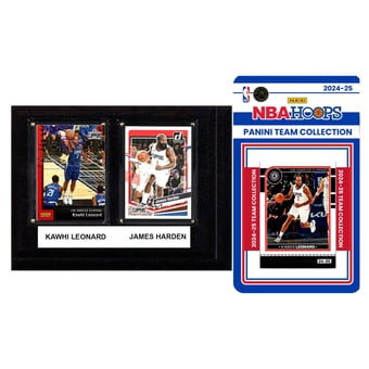 LA Clippers 6" x 8" Player Plaque & 2024-25 Team Trading Card Set