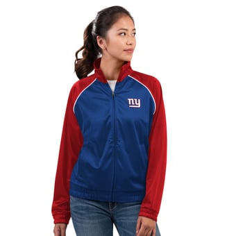 Women's G-III 4Her by Carl Banks Royal New York Giants Replay Full-Zip Track Jacket