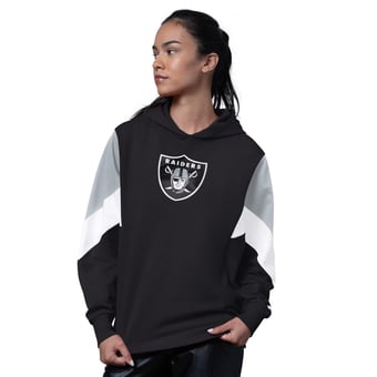 Women's Starter Black Las Vegas Raiders Scrimmage Hoodie