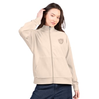 Women's G-III 4Her by Carl Banks Tan Las Vegas Raiders Rookie Full-Zip Hoodie