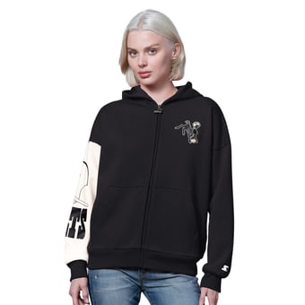 Women's Starter  Black Indianapolis Colts 4th Down Full-Zip Hoodie