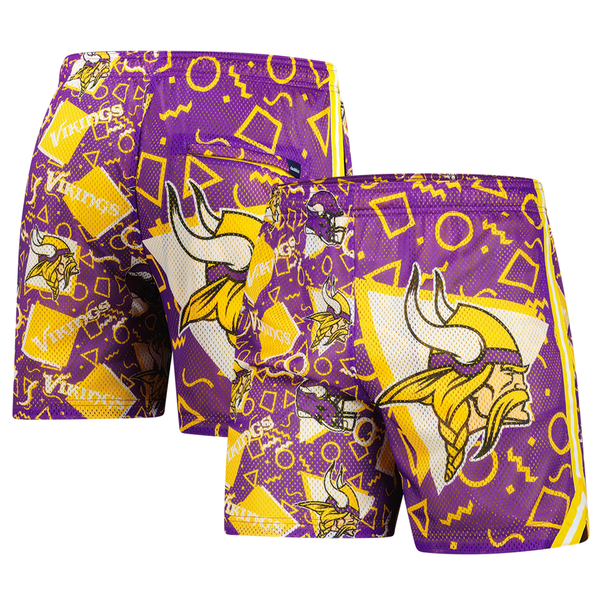 Men's Chubbies Purple Minnesota Vikings Mesh Shorts