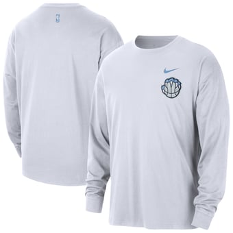 Men's Nike  White Memphis Grizzlies 2025/26 City Edition Remix Essential Logo Long Sleeve T-Shirt