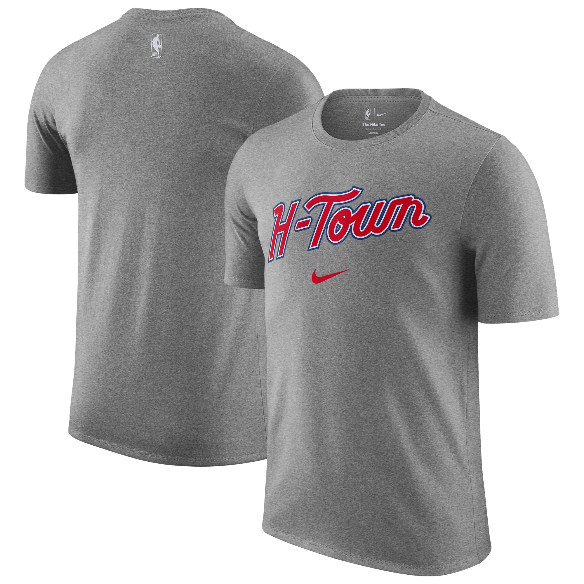 Men's Nike Heather Gray Houston Rockets 2025/26 City Edition Remix Essential Logo T-Shirt