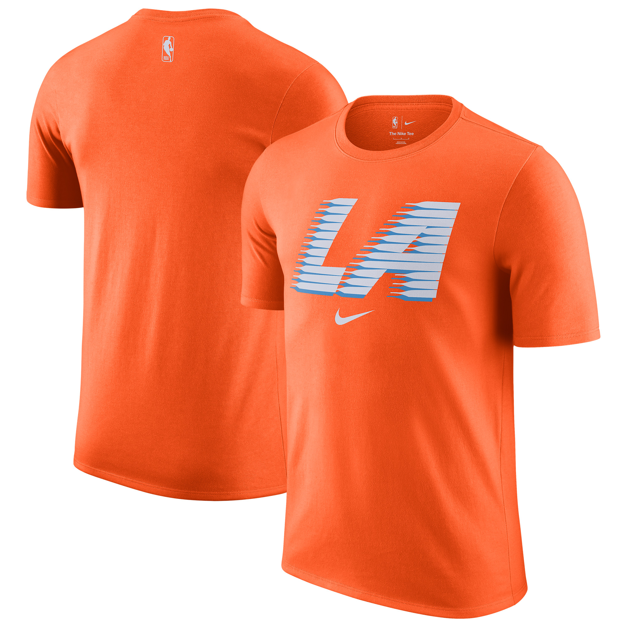 Men's Nike Orange LA Clippers 2025/26 City Edition Remix Essential Logo T-Shirt