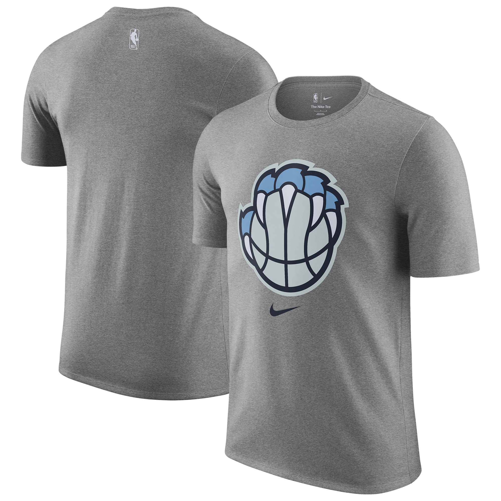 Men's Nike Heather Gray Memphis Grizzlies 2025/26 City Edition Remix Essential Logo T-Shirt