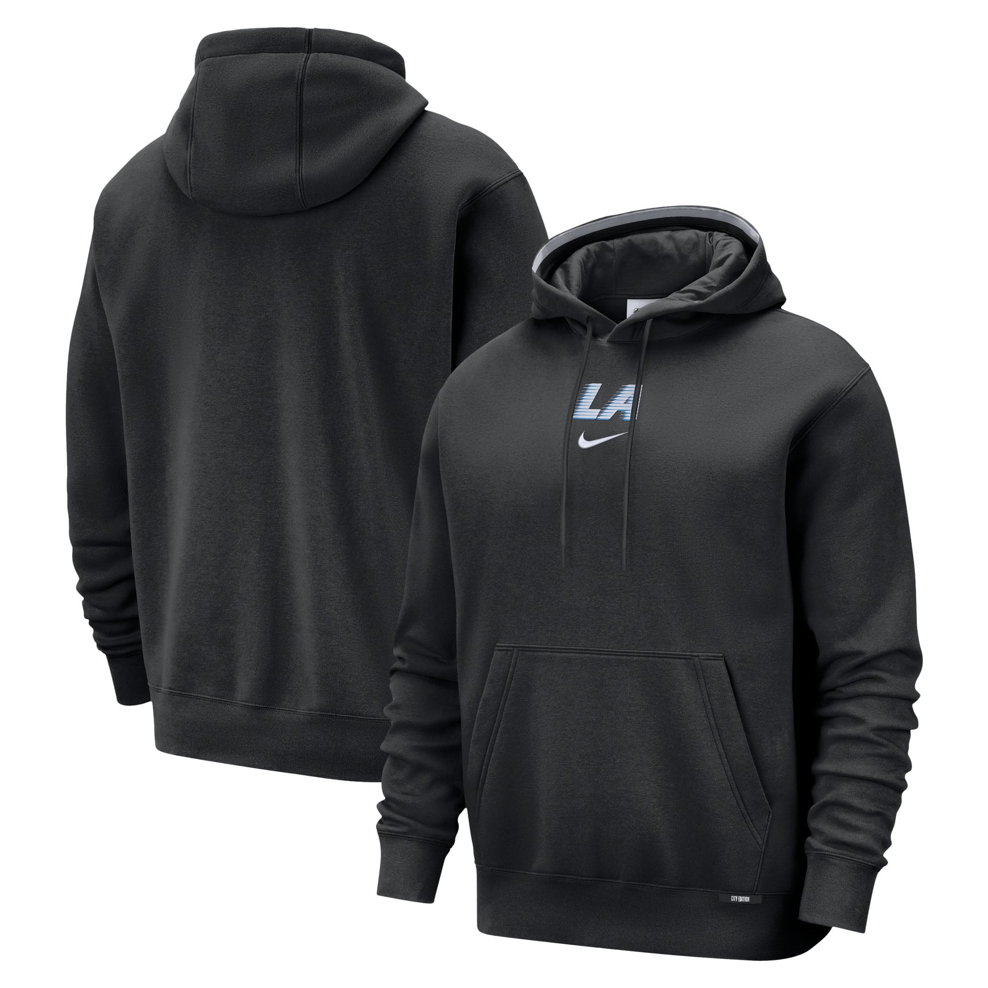 Men's Nike Black LA Clippers 2025/26 City Edition Courtside Remix Premium Hoodie
