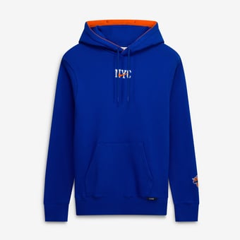 Men's Nike  Blue New York Knicks 2025/26 City Edition Courtside Remix Premium Hoodie