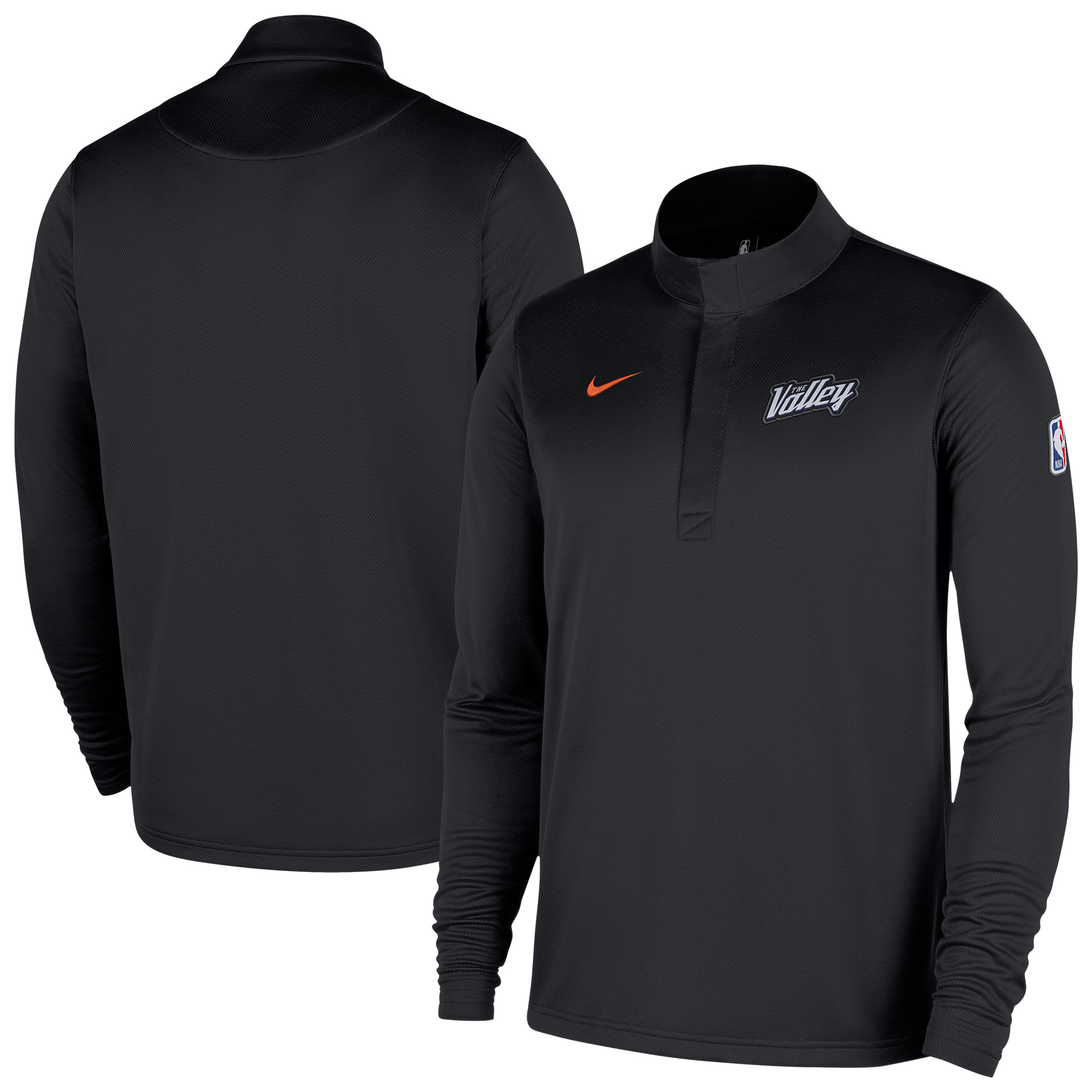 Men's Nike Black Phoenix Suns 2025/26 City Edition Remix Authentic Coaches Dri-FIT Half-Zip Top