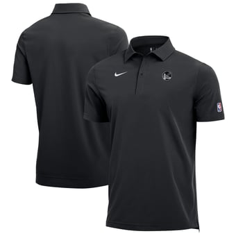 Men's Nike  Black Golden State Warriors 2025/26 Authentic Dri-FIT Coaches Polo