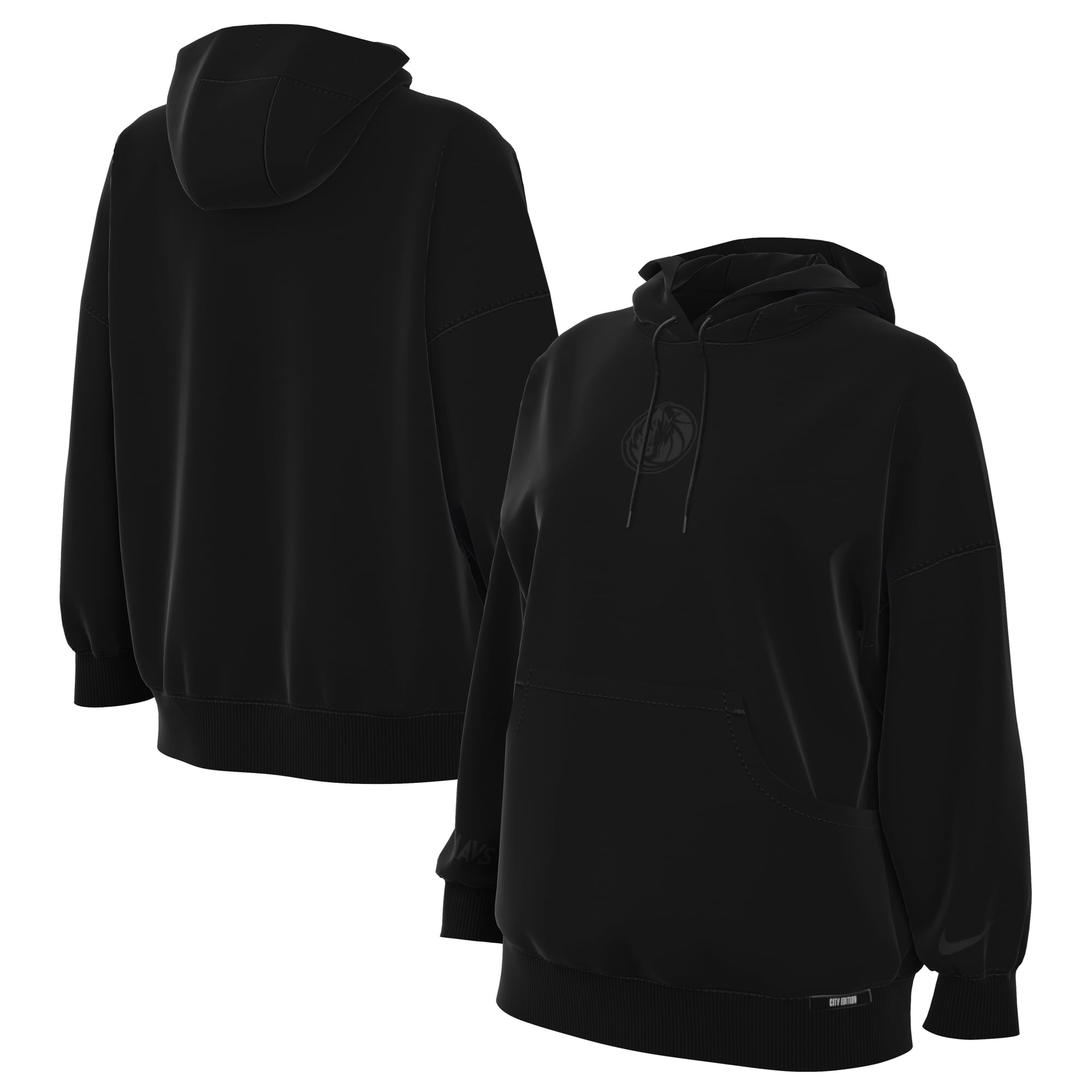 Women's Nike Black Dallas Mavericks 2025/26 City Edition Remix Premium Fleece Hoodie