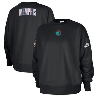 Women's Nike Black Memphis Grizzlies Classic Edition Hardwood Classics Premium Phoenix Fleece Sweatshirt
