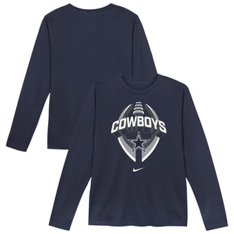 Toddler Nike   Navy Dallas Cowboys Primetime Legend Icon Long Sleeve Performance T-Shirt