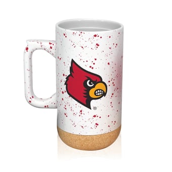 Louisville Cardinals 18oz. Speckle Cork Mug