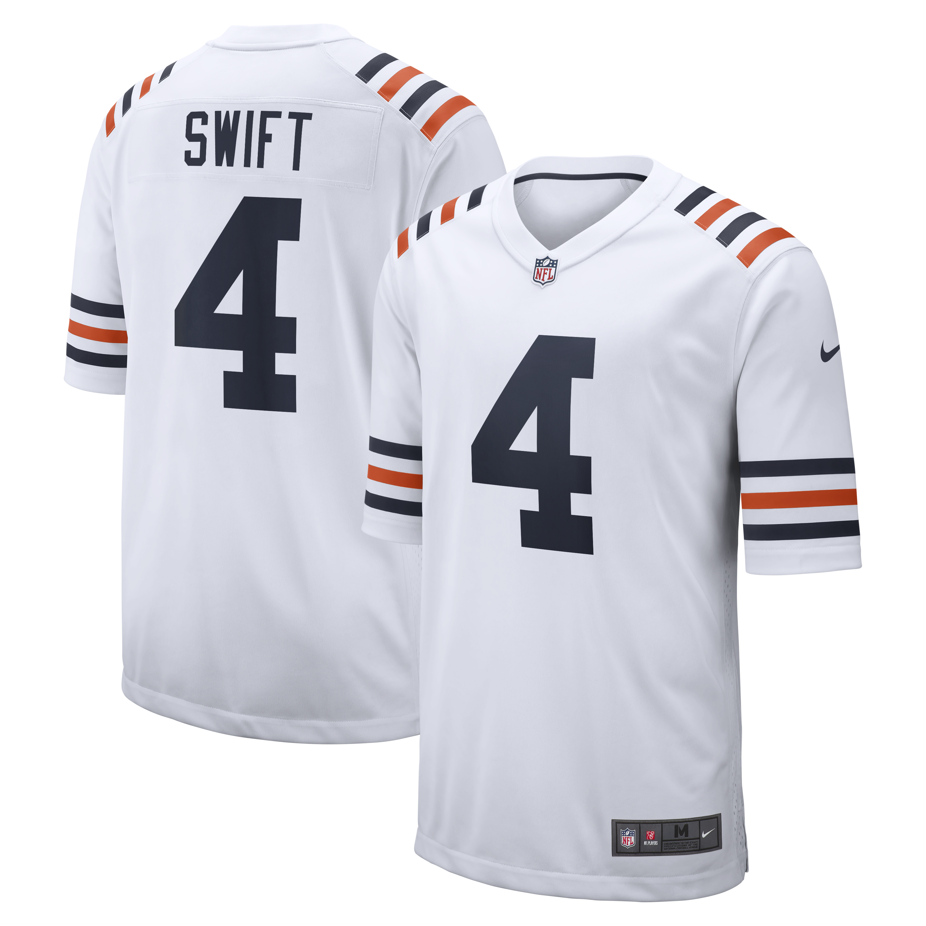 Men's Nike D'Andre Swift White Chicago Bears Alternate  Game Jersey