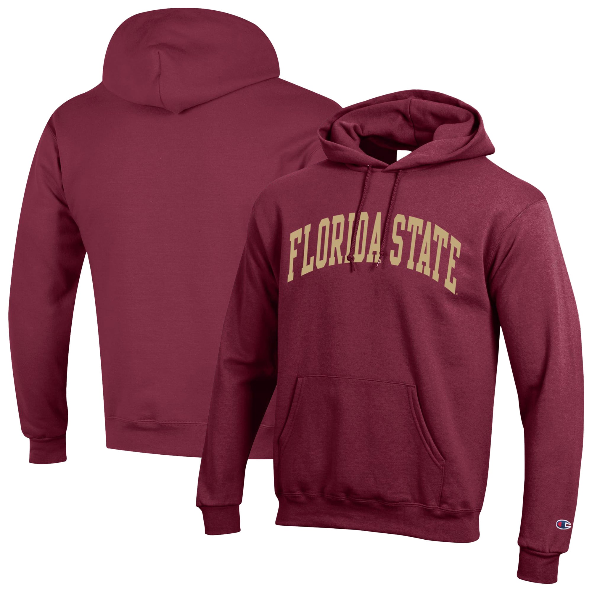 Men's Champion  Garnet Florida State Seminoles Basic Arch Fleece Pullover Hoodie