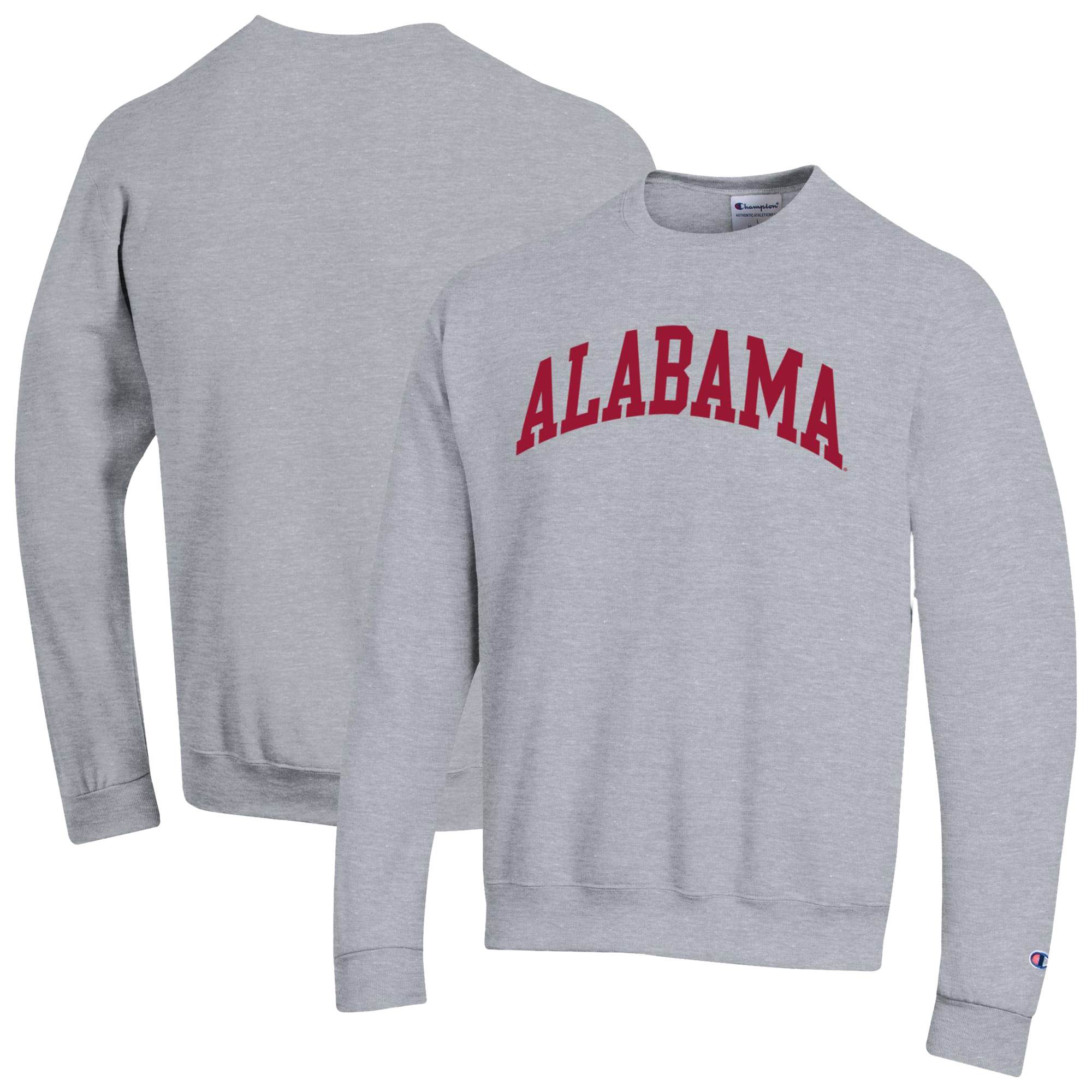 Men’s Champion Heather Gray Alabama Crimson Tide Basic Arch Fleece Pullover Sweatshirt Men’s Champion Heather Gray Alabama Crimson Tide Basic Arch Fleece Pullover Sweatshirt