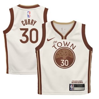 Infant Nike Stephen Curry Tan Golden State Warriors 2025/26 City Edition Swingman Jersey
