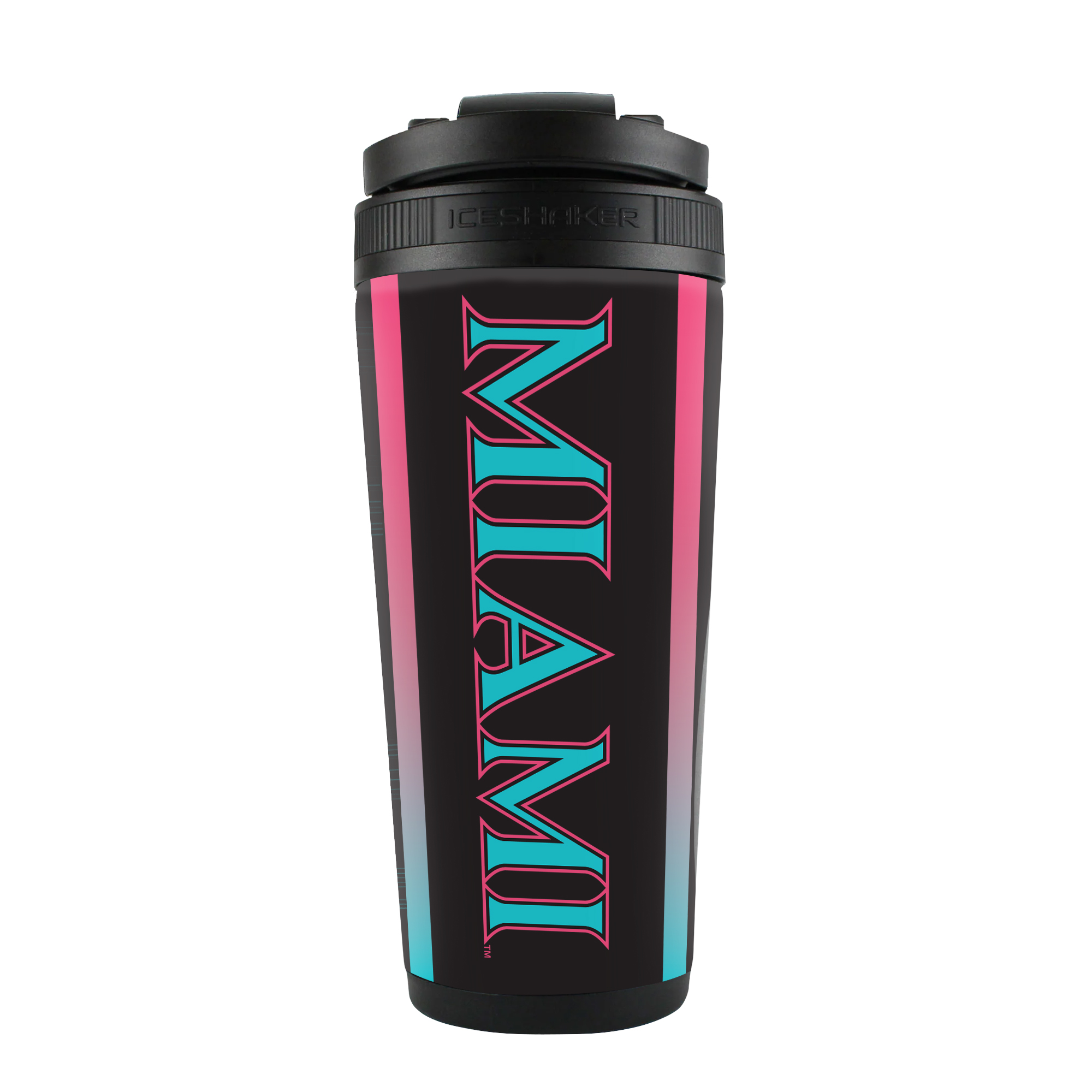 WinCraft Miami Marlins City Connect 26oz. 4D Ice Shaker Bottle