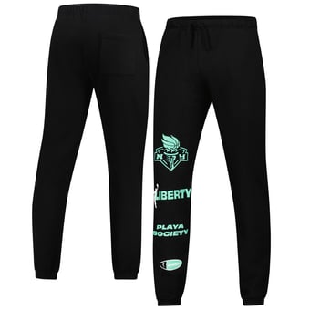 Unisex Playa Society Black New York Liberty Fleece Sweatpants