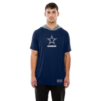 Men's New Era Navy Dallas Cowboys Combine Authentic Helmet T-Shirt
