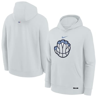 Youth Nike Silver Memphis Grizzlies 2025/26 City Edition Club Fleece Pullover Hoodie