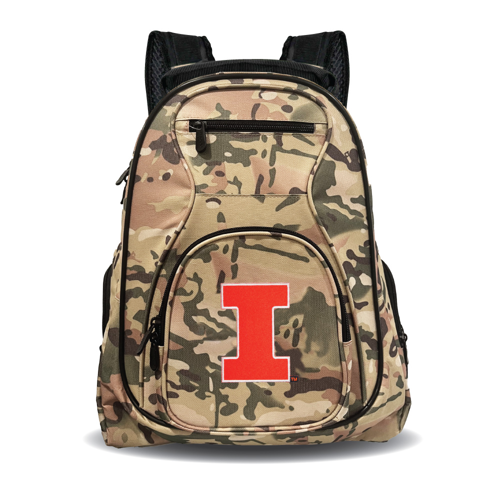 MOJO Illinois Fighting Illini 19" Camo Premium Laptop Backpack