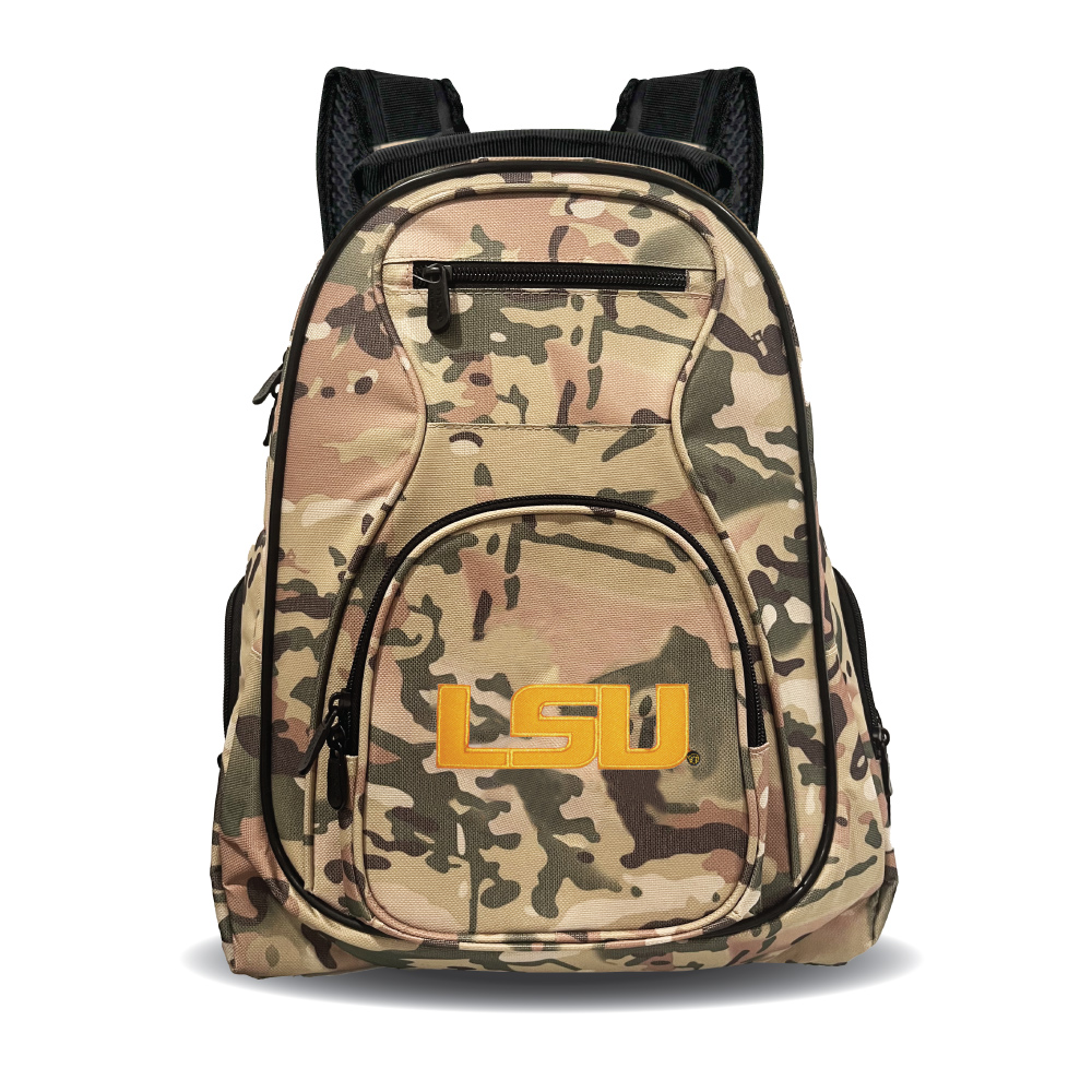 MOJO LSU Tigers 19" Camo Premium Laptop Backpack