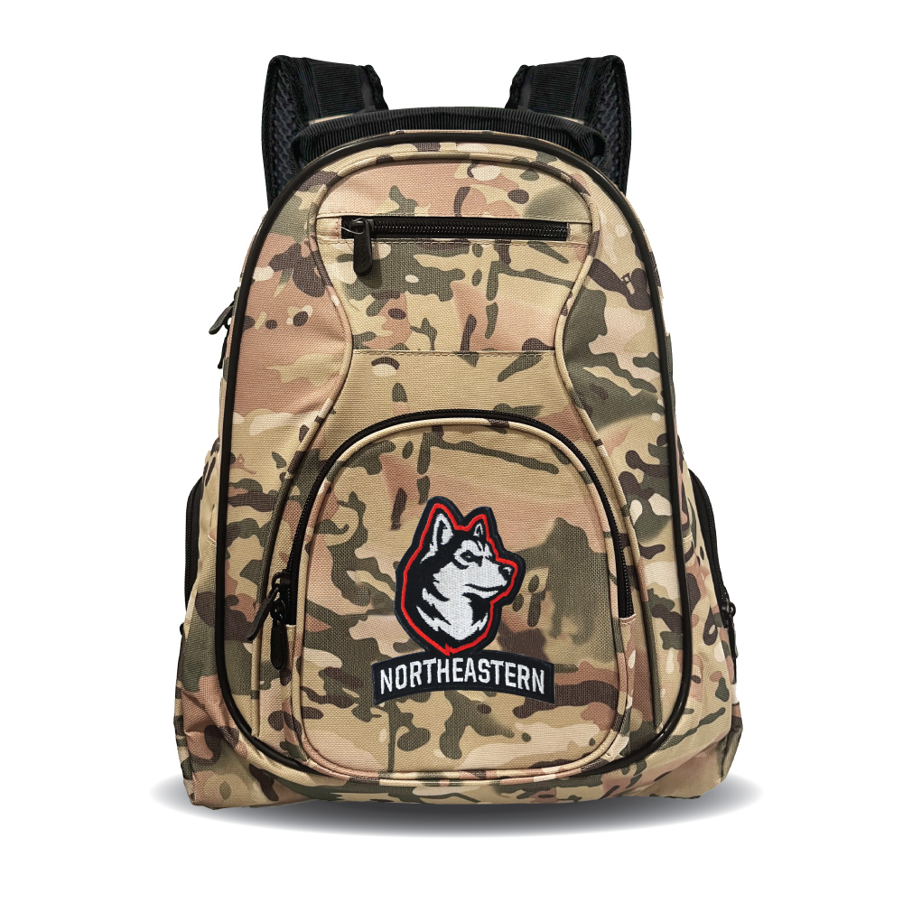 MOJO Northeastern Huskies 19" Camo Premium Laptop Backpack