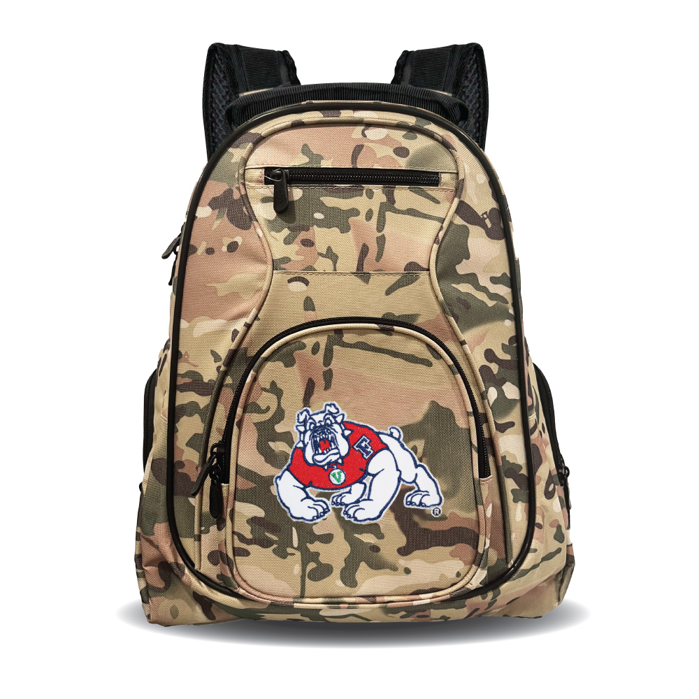 MOJO Fresno State Bulldogs 19" Camo Premium Laptop Backpack