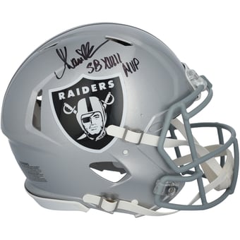 Marcus Allen Los Angeles Raiders Autographed Riddell Speed Authentic Helmet with "SB XVIII MVP" Inscription